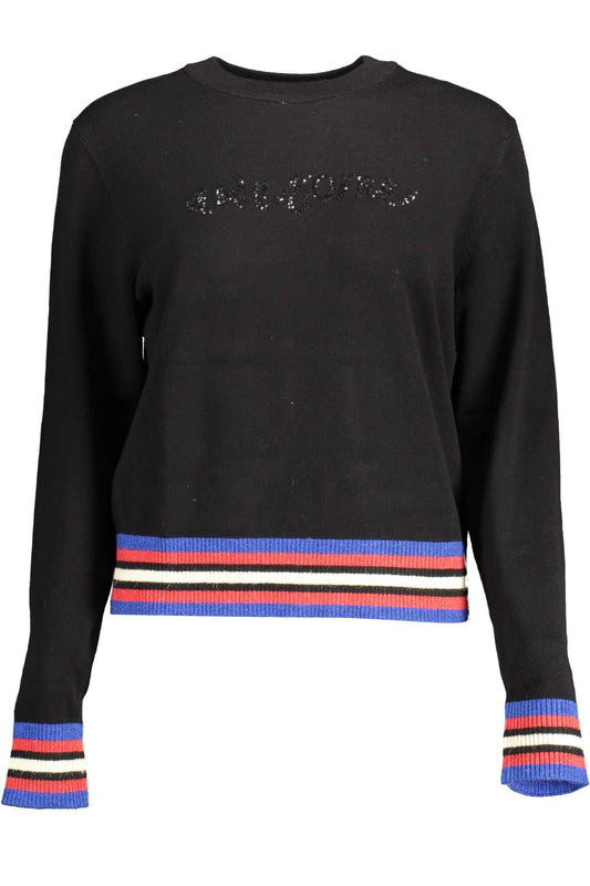 Desigual Black Viscose Women Sweater - Arichezz.store