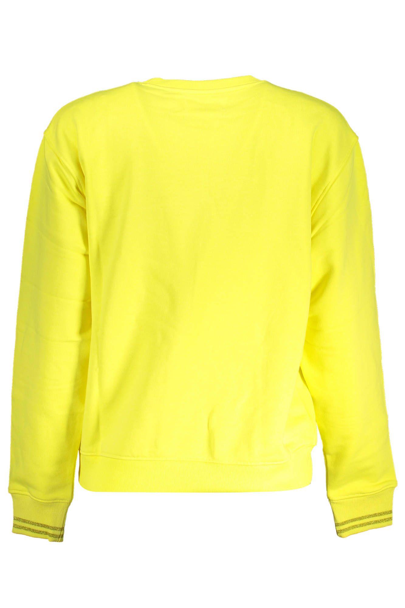 Desigual Yellow Cotton Women Sweater - Arichezz.store