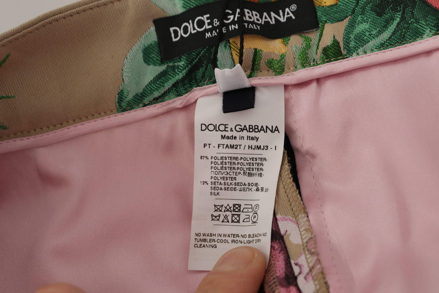 Dolce & Gabbana Floral High-Waist Dress Pants - Arichezz.store