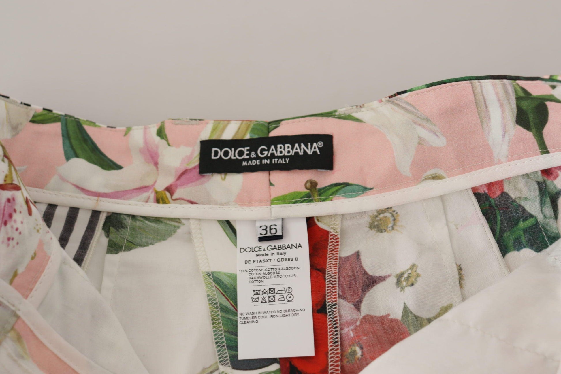 Dolce & Gabbana Floral High Waist Hot Pants Shorts - Arichezz.store