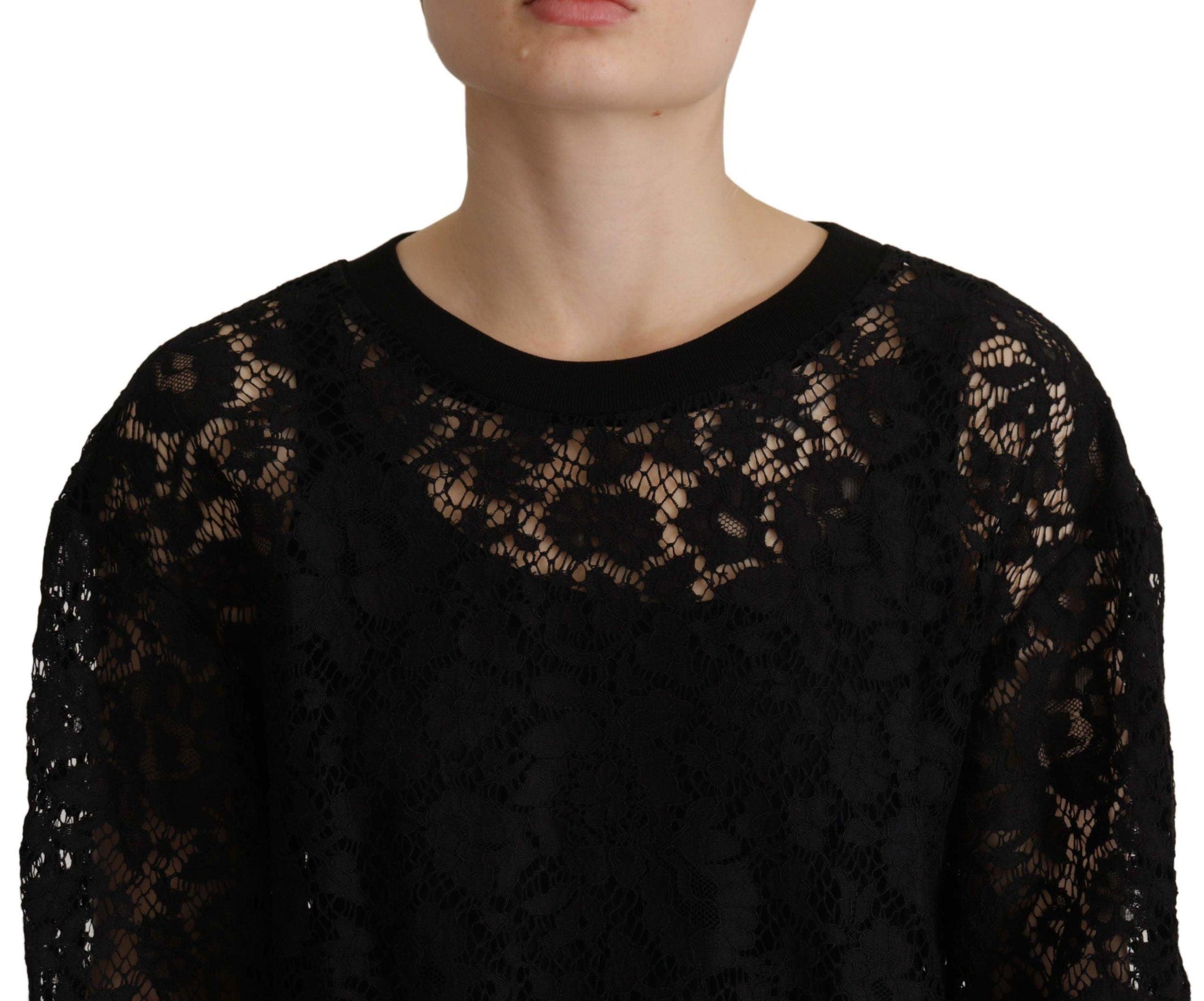 Dolce & Gabbana Elegant Black Long Sleeve Blouse Top - Arichezz.store