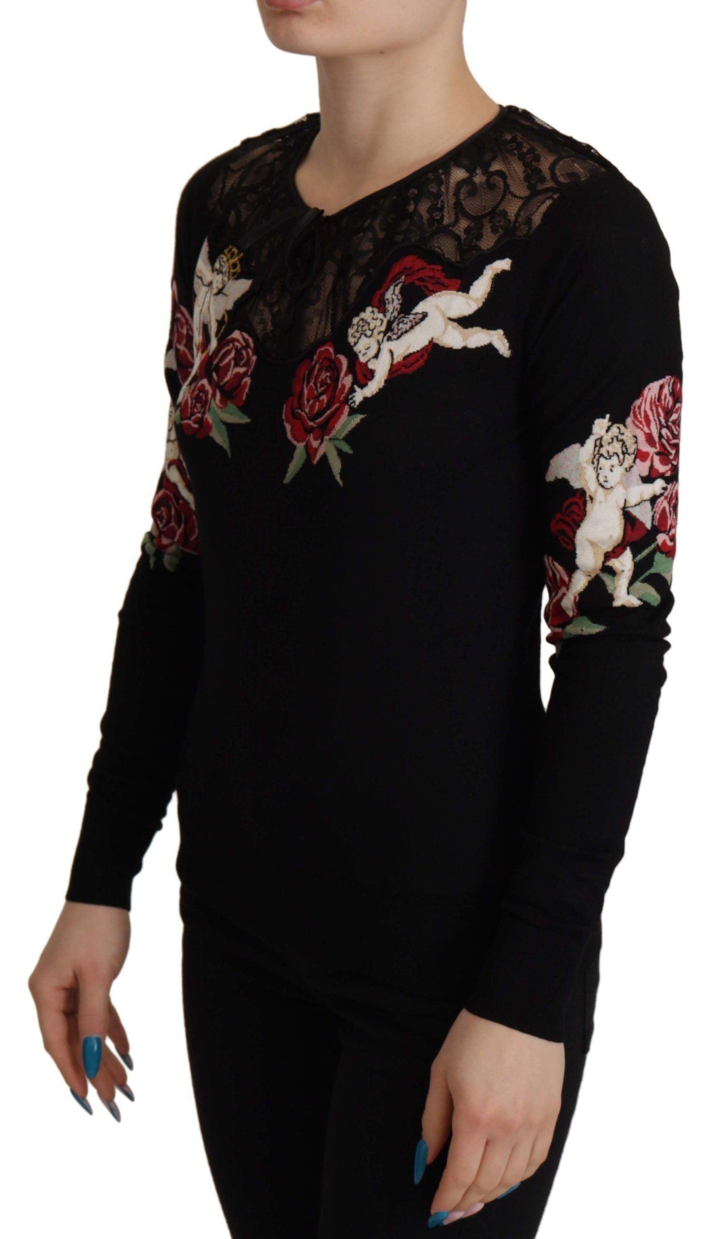 Dolce & Gabbana Embroidered Angel Cardigan Sweater - Arichezz.store