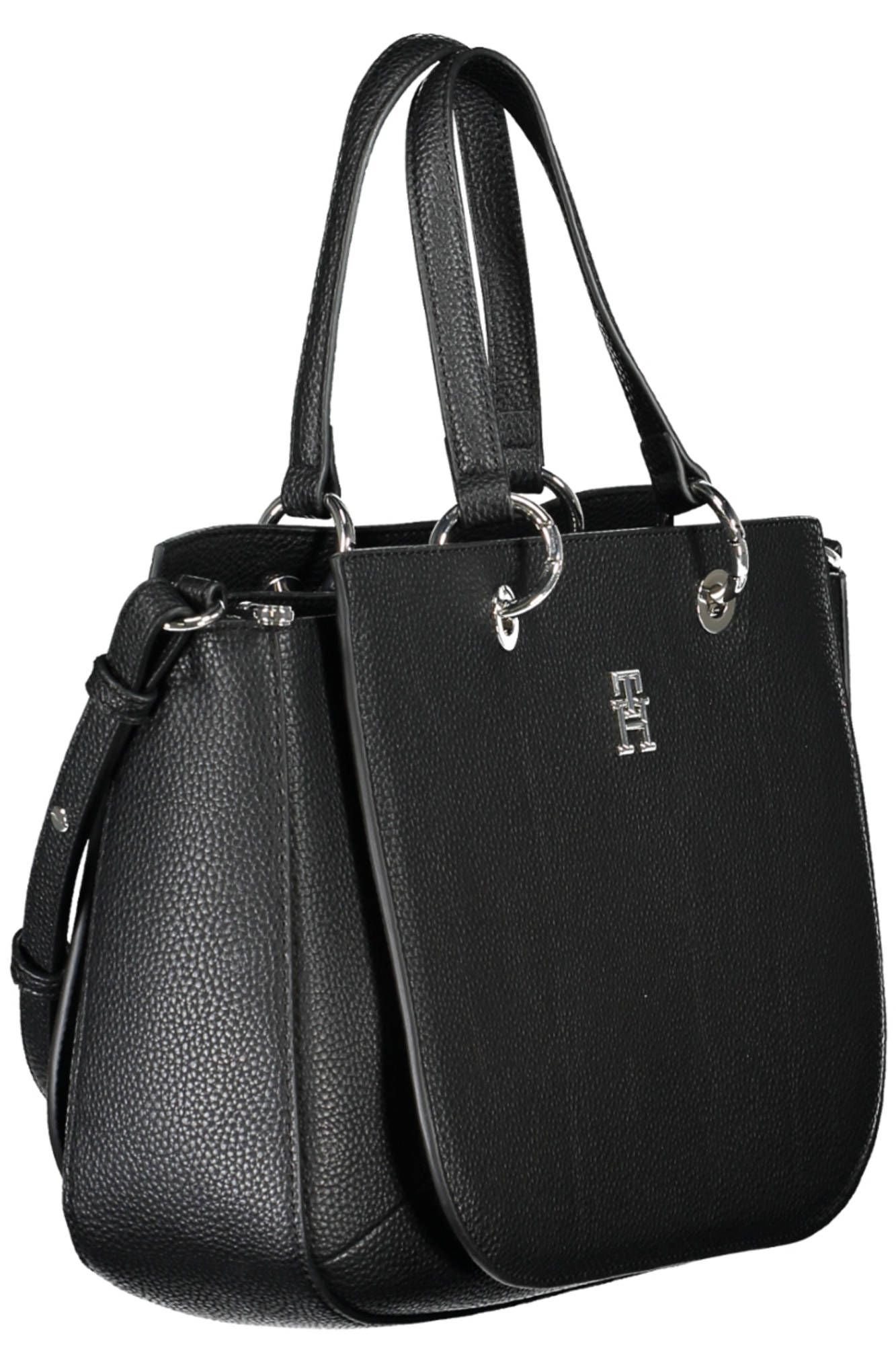 Tommy Hilfiger Black Polyethylene Women's Handbag - Arichezz.store