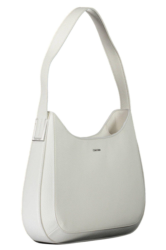 Calvin Klein White Polyester Women's Handbag - Arichezz.store