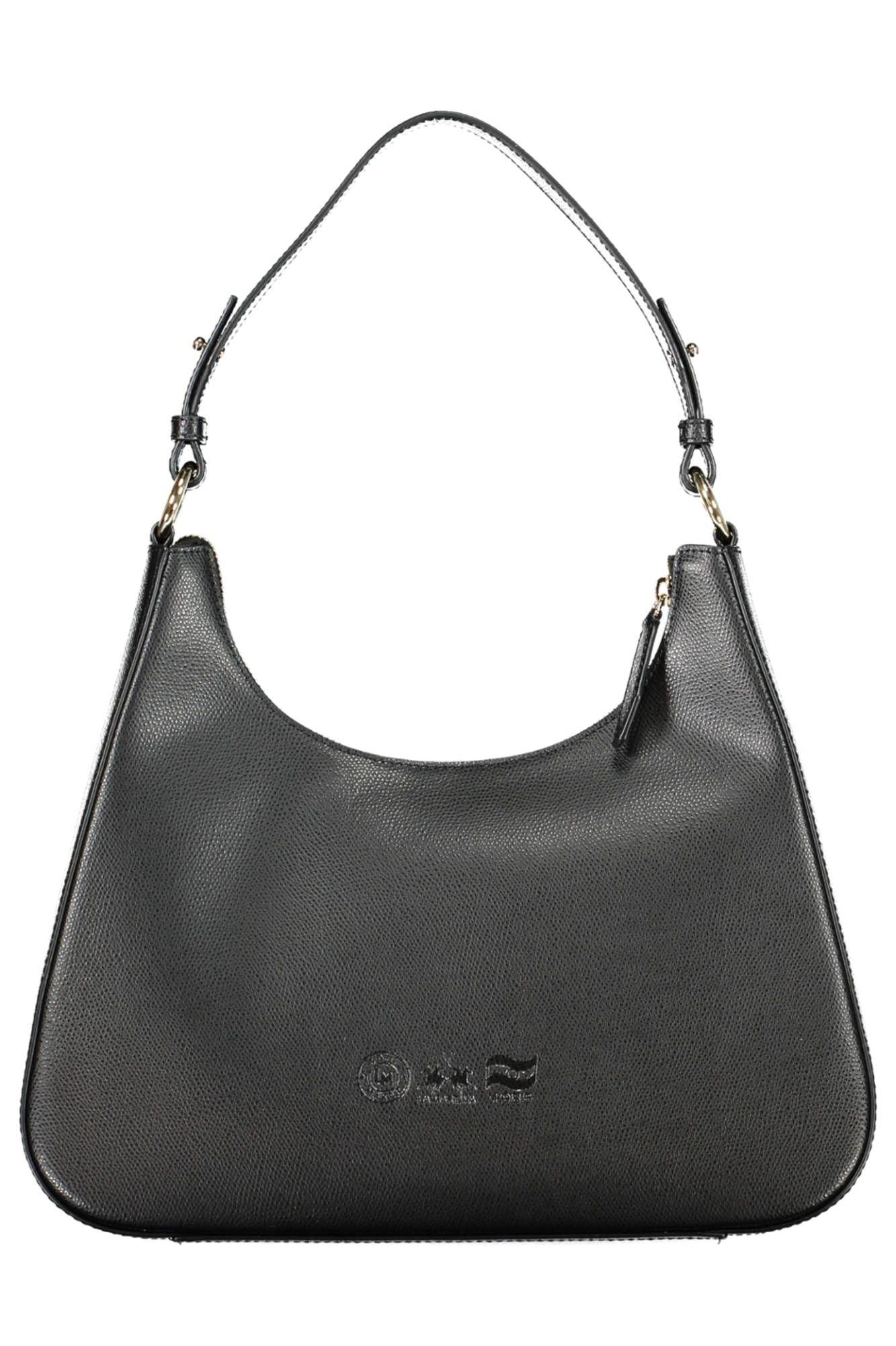 La Martina Black Leather Women Handbag - Arichezz.store