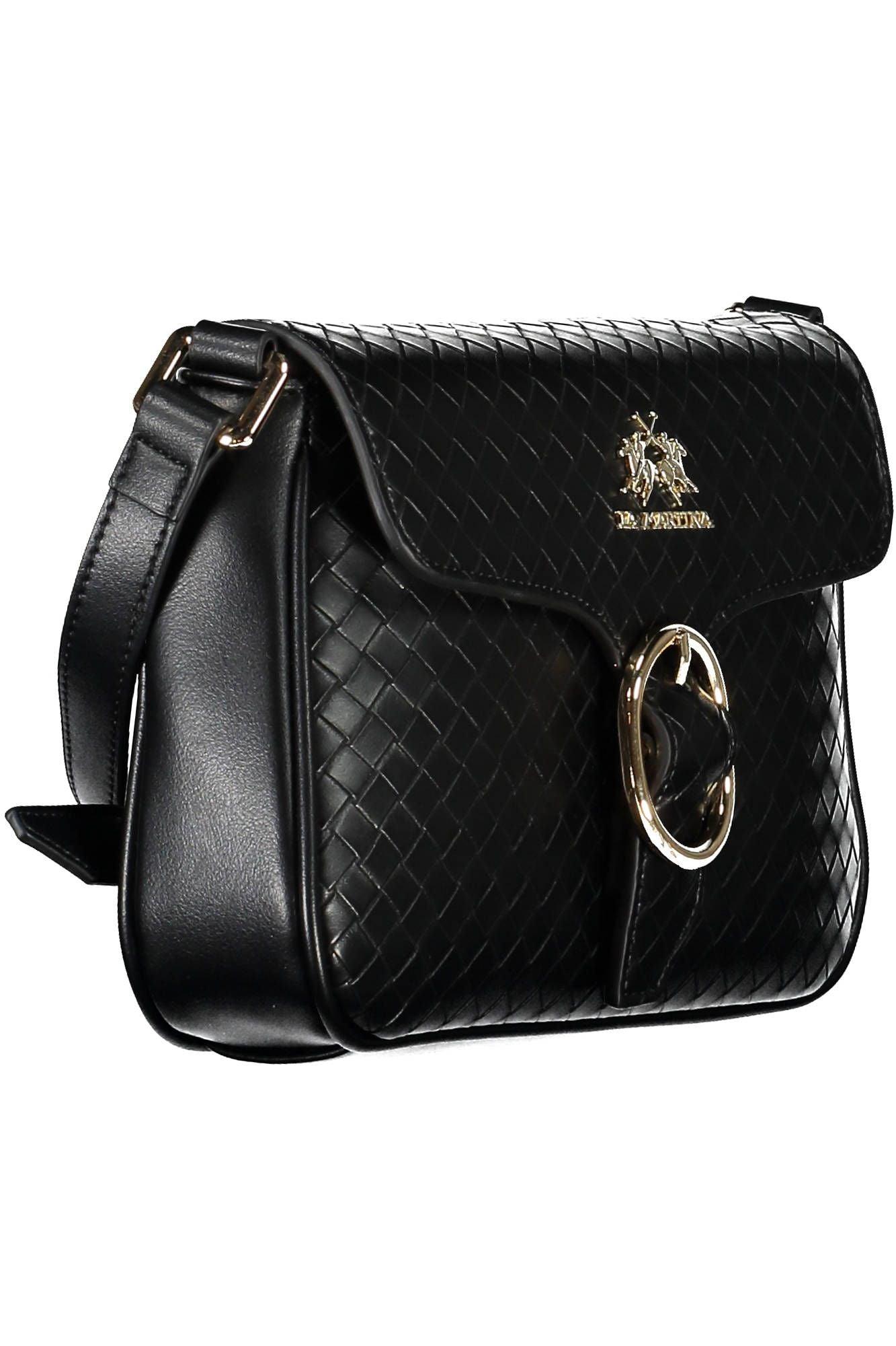 La Martina Black Polyethylene Women's Handbag - Arichezz.store