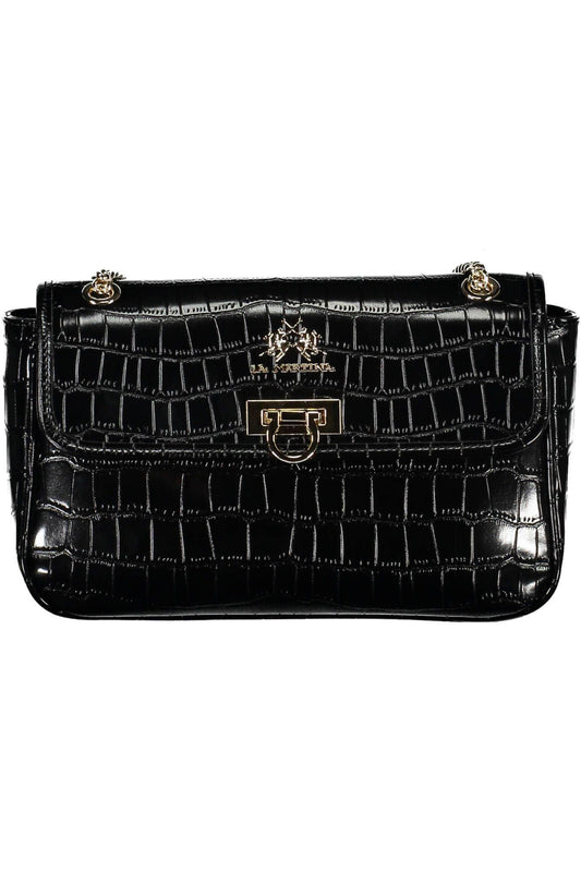 La Martina Black Polyethylene Women's Handbag - Arichezz.store