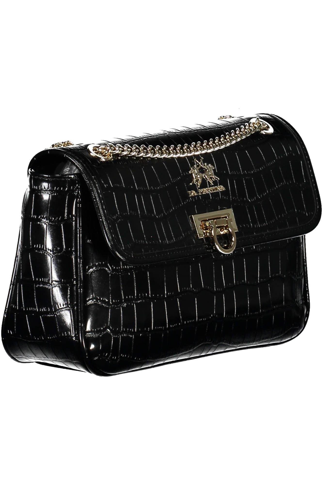 La Martina Black Polyethylene Women's Handbag - Arichezz.store