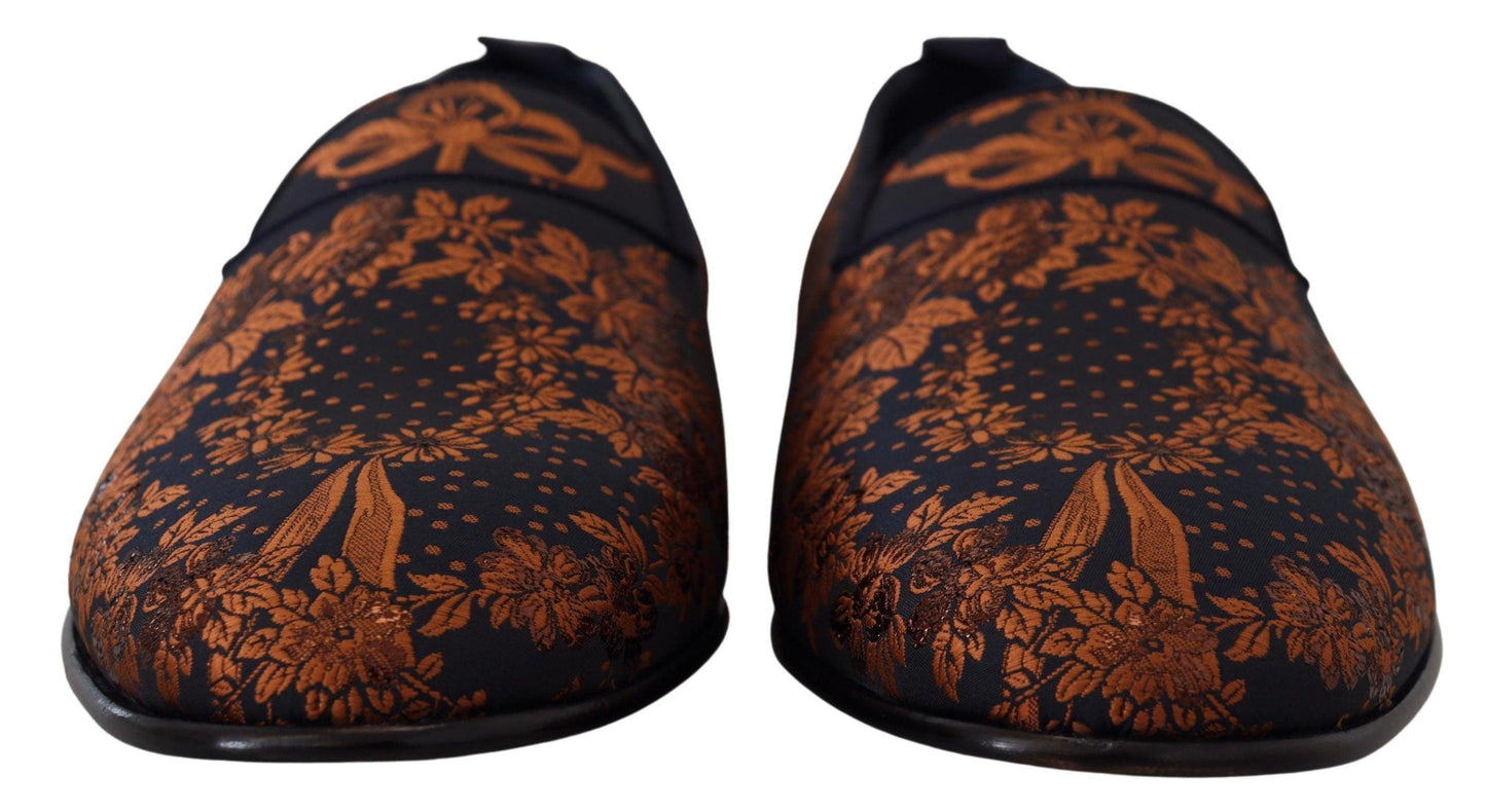 Dolce & Gabbana Elegant Floral Slip-On Loafers - Arichezz.store