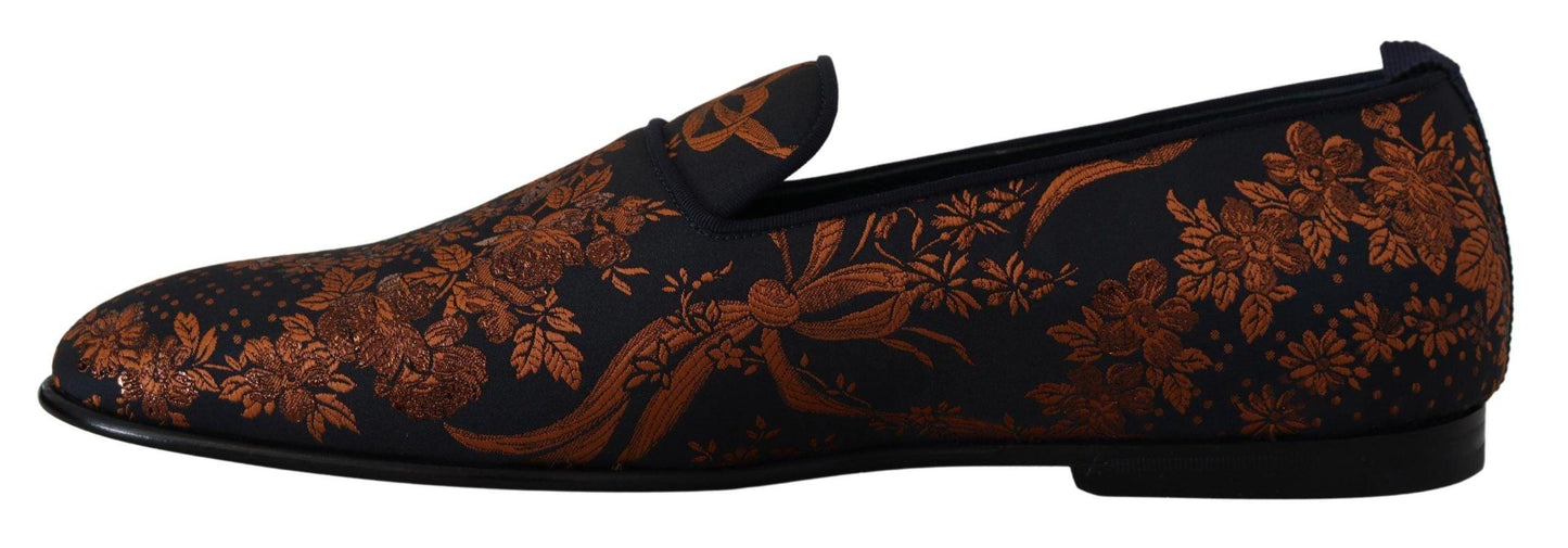 Dolce & Gabbana Elegant Floral Slip-On Loafers - Arichezz.store