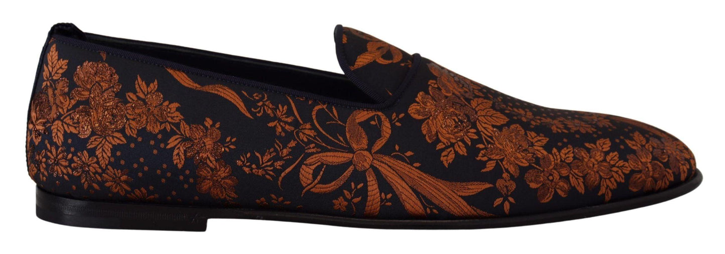 Dolce & Gabbana Elegant Floral Slip-On Loafers - Arichezz.store