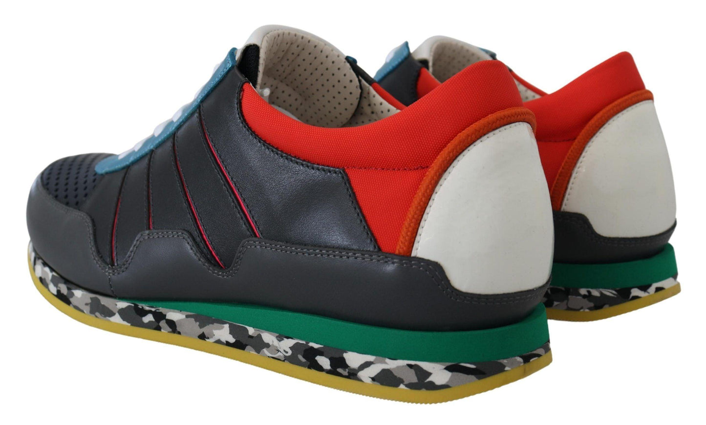 Dolce & Gabbana Multicolor Leather-Blend Low Top Sneakers - Arichezz.store