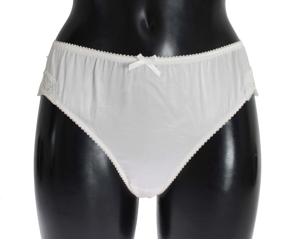 Dolce & Gabbana Elegant White Silk Blend Underwear - Arichezz.store