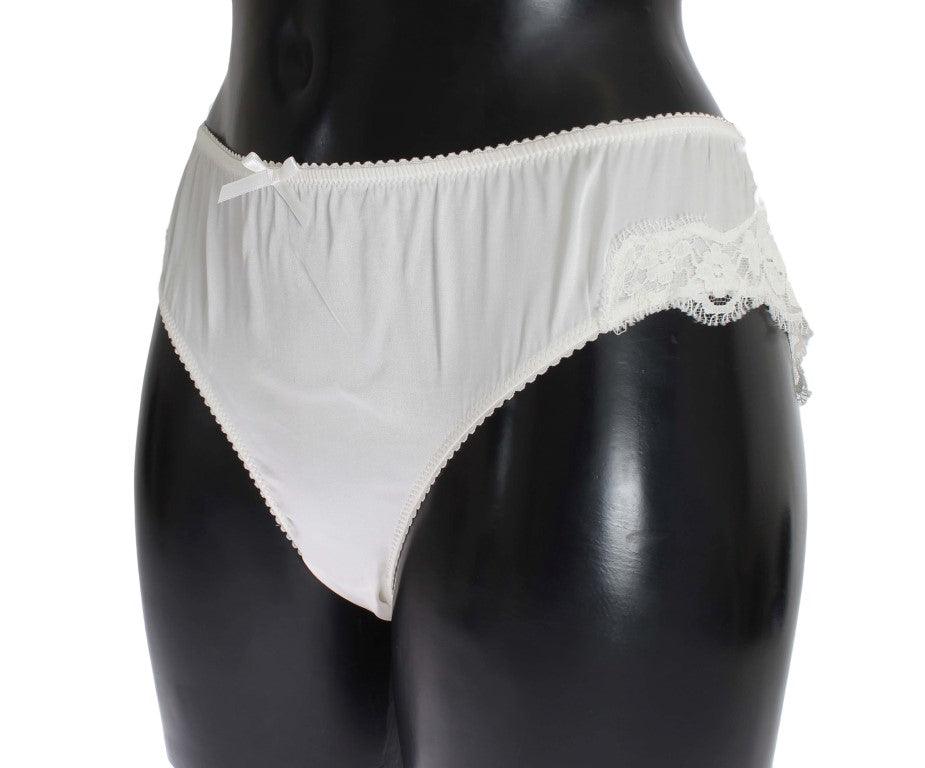 Dolce & Gabbana Elegant White Silk Blend Underwear - Arichezz.store