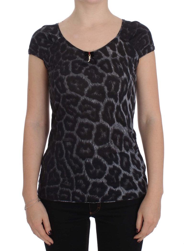 Chic Leopard Modal Top by Cavalli - Arichezz.store