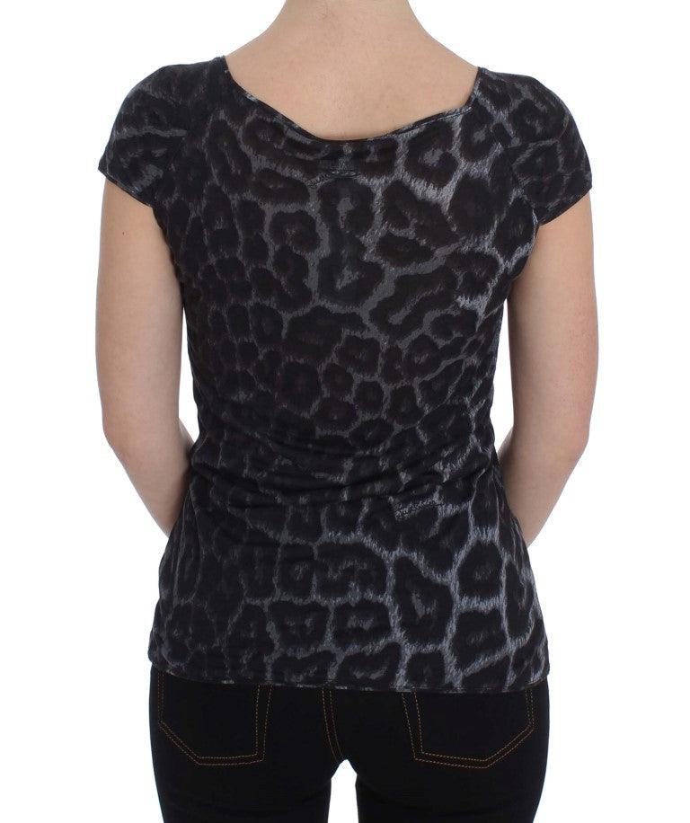 Chic Leopard Modal Top by Cavalli - Arichezz.store