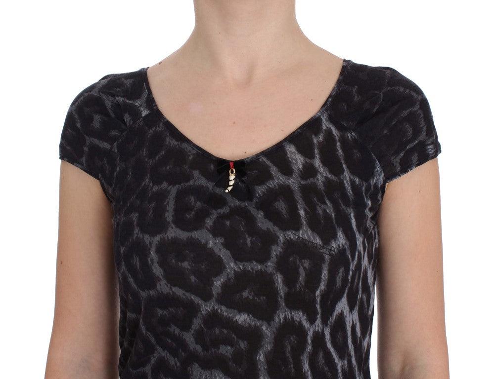 Chic Leopard Modal Top by Cavalli - Arichezz.store