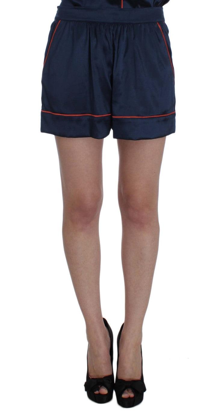 Dolce & Gabbana Elegant Silk Stretch Mini Shorts - Arichezz.store