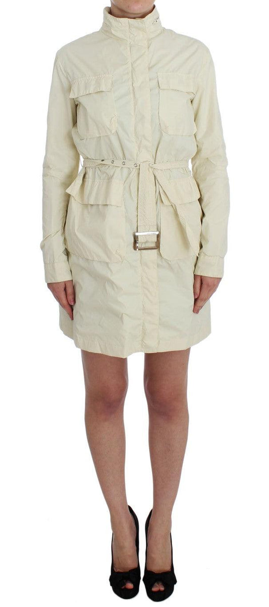 P.A.R.O.S.H. Chic Beige Trench Jacket Coat - Arichezz.store