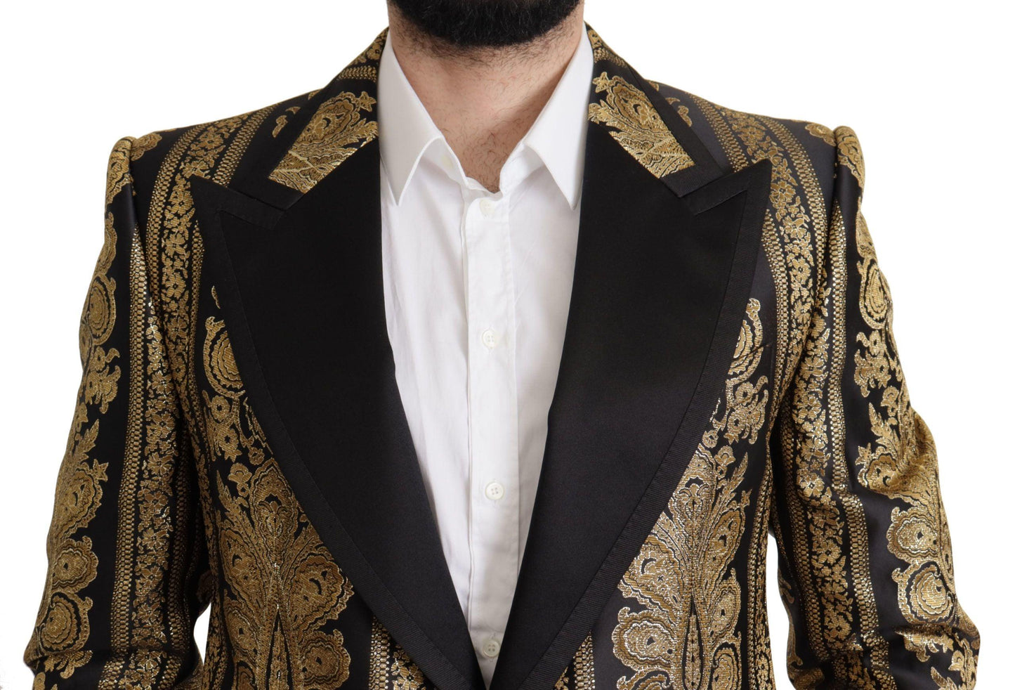 Dolce & Gabbana Elegant Single Breasted Jacquard Blazer - Arichezz.store