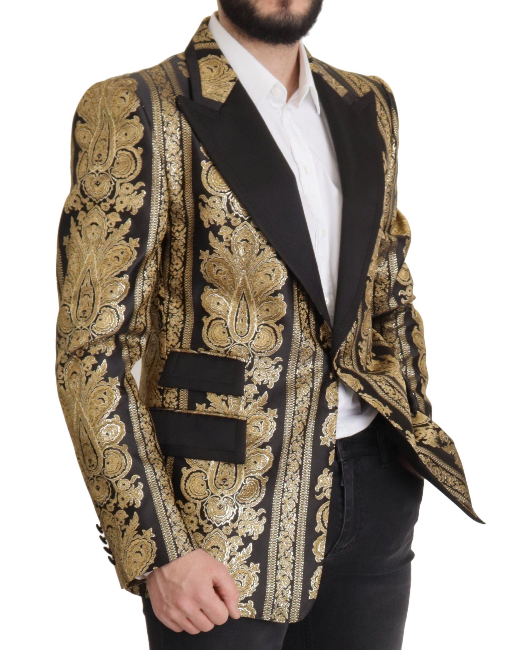 Dolce & Gabbana Elegant Single Breasted Jacquard Blazer - Arichezz.store