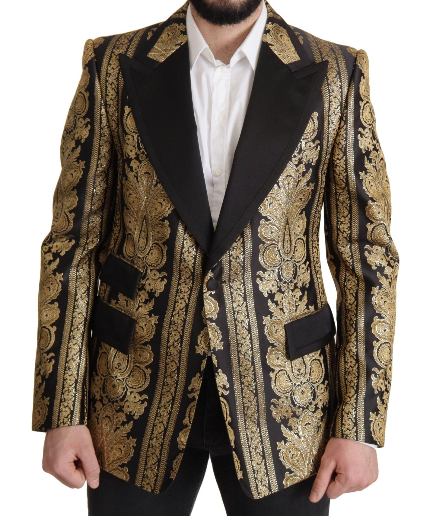 Dolce & Gabbana Elegant Single Breasted Jacquard Blazer - Arichezz.store