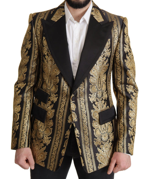 Dolce & Gabbana Elegant Single Breasted Jacquard Blazer - Arichezz.store