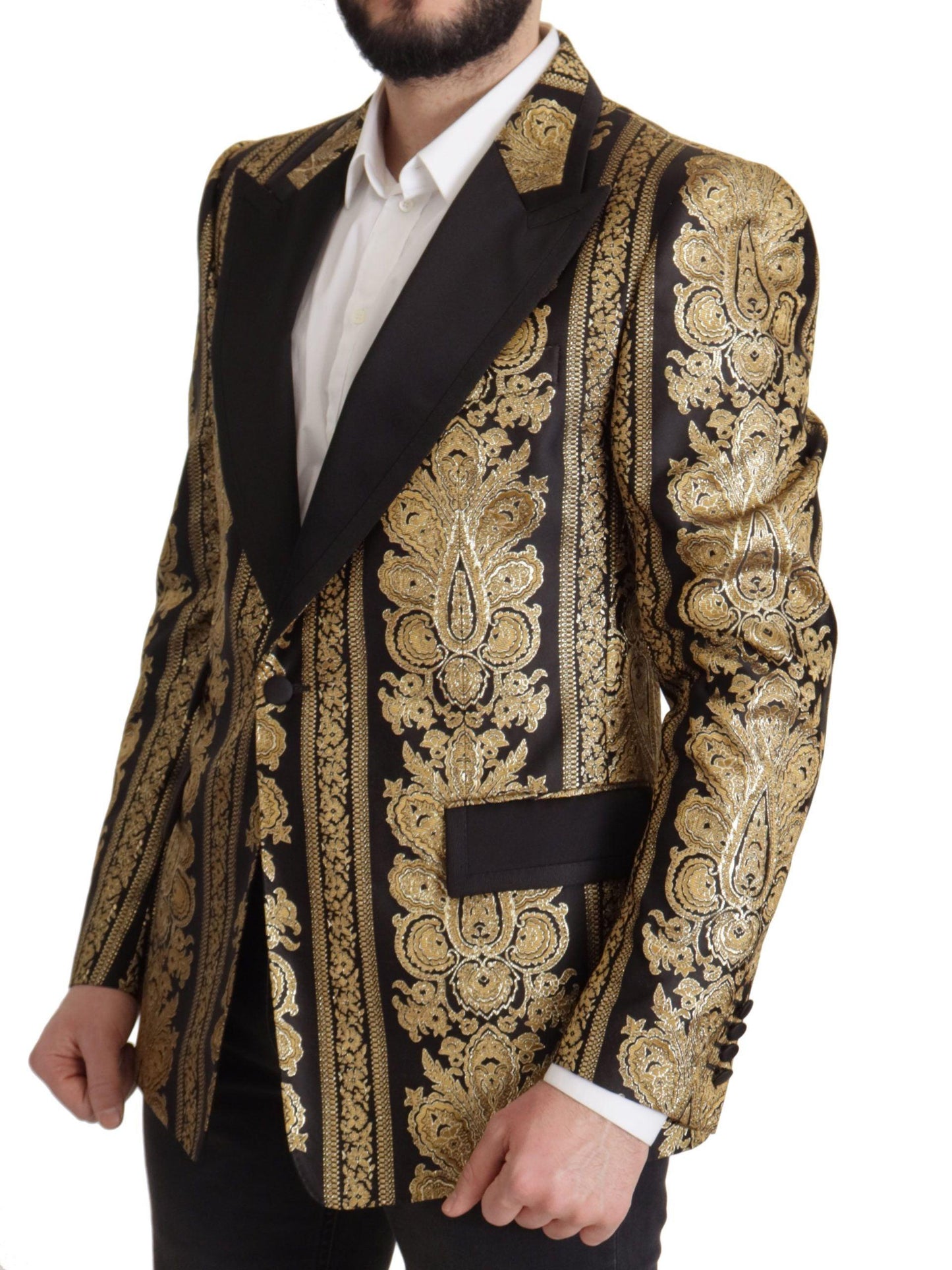 Dolce & Gabbana Elegant Single Breasted Jacquard Blazer - Arichezz.store