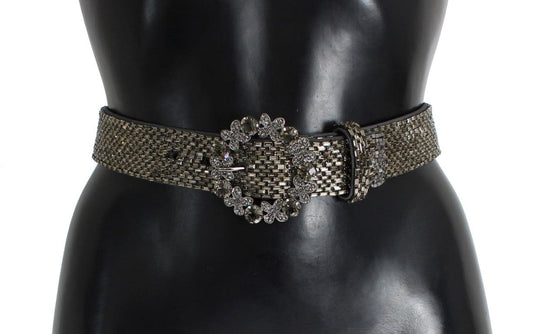 Dolce & Gabbana Embellished Sequined Wide Waist Belt - Arichezz.store