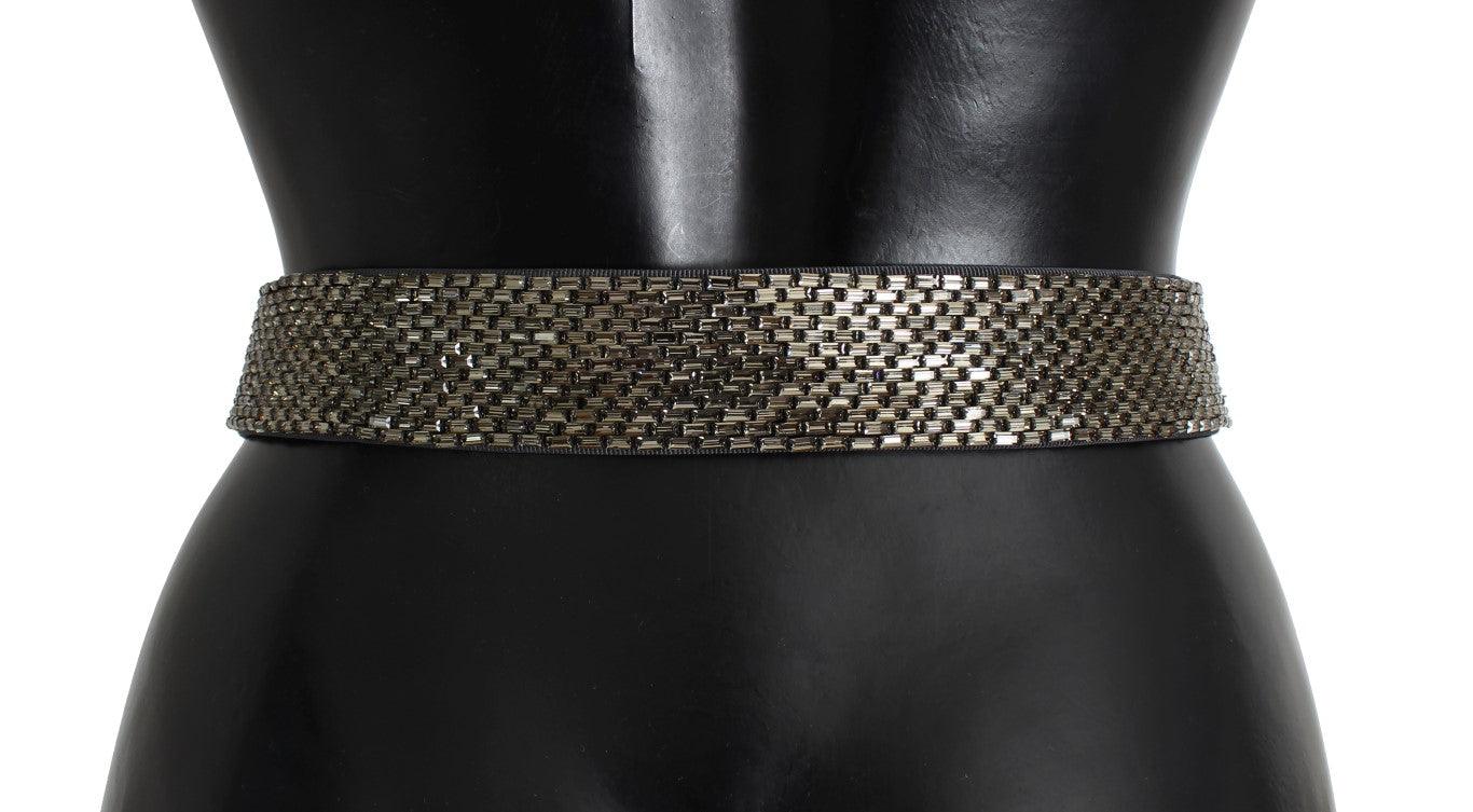 Dolce & Gabbana Embellished Sequined Wide Waist Belt - Arichezz.store