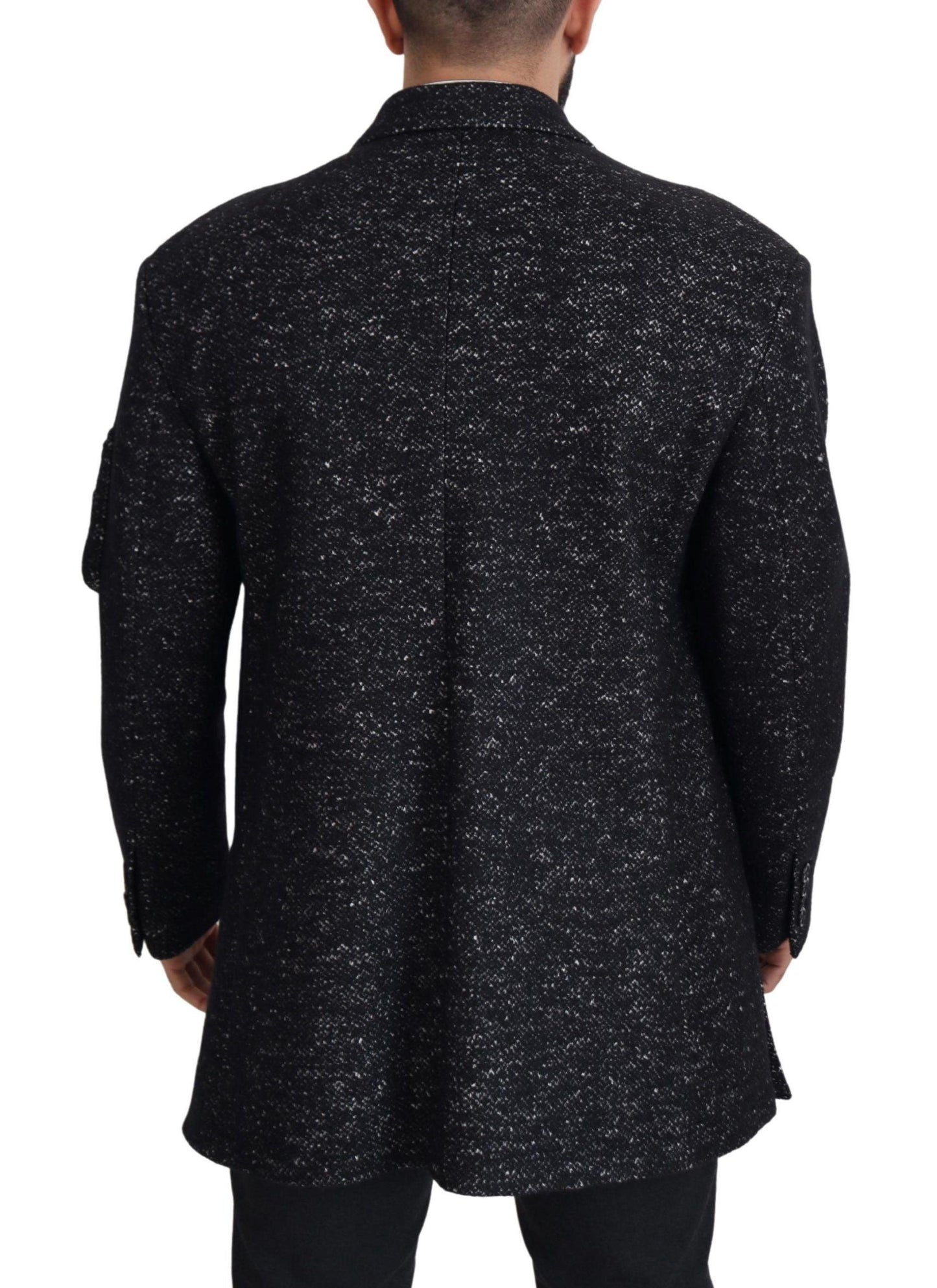 Dolce & Gabbana Sleek Patterned Wool Double Breasted Jacket - Arichezz.store