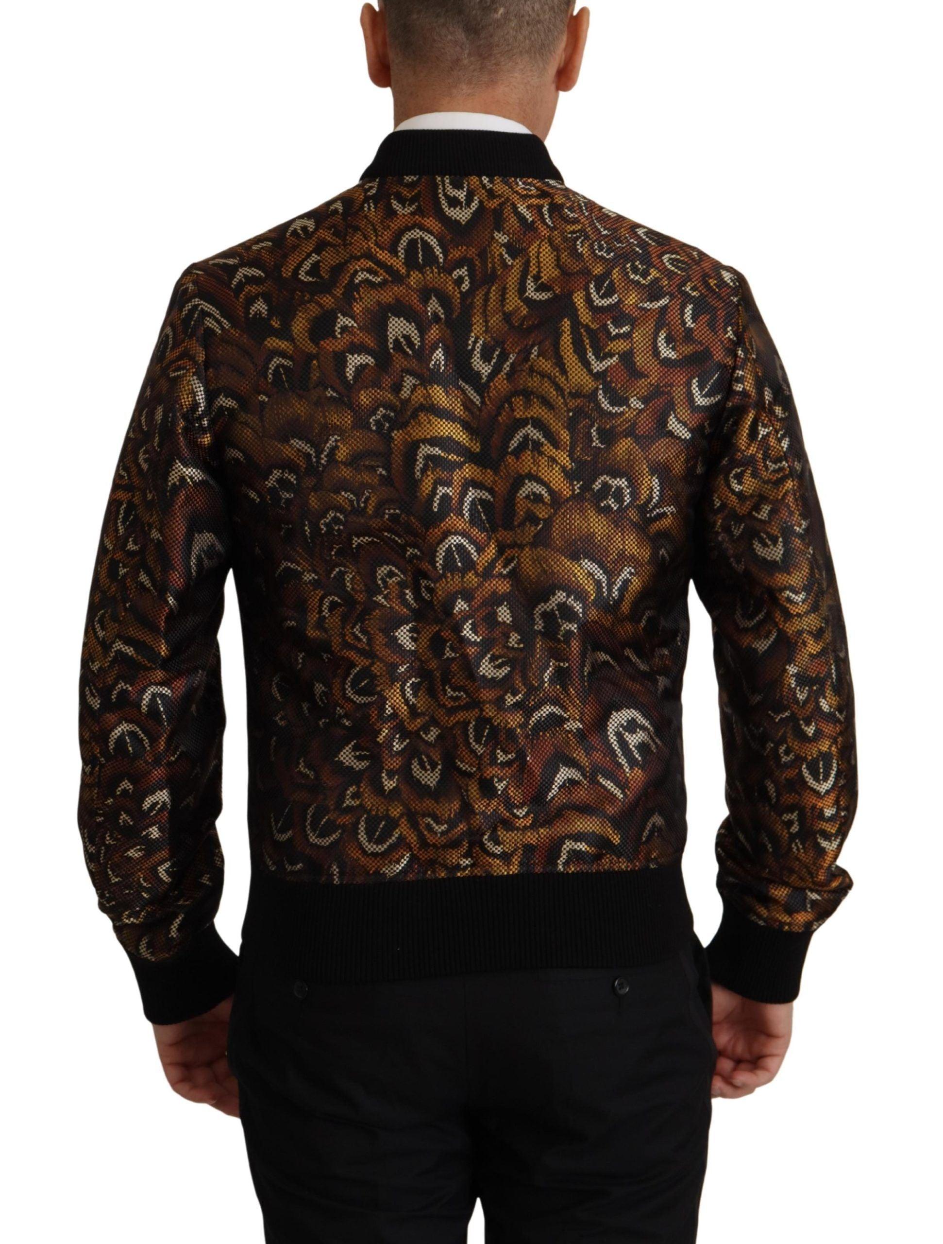 Dolce & Gabbana Elegant Brown Blouson Jacket - Arichezz.store