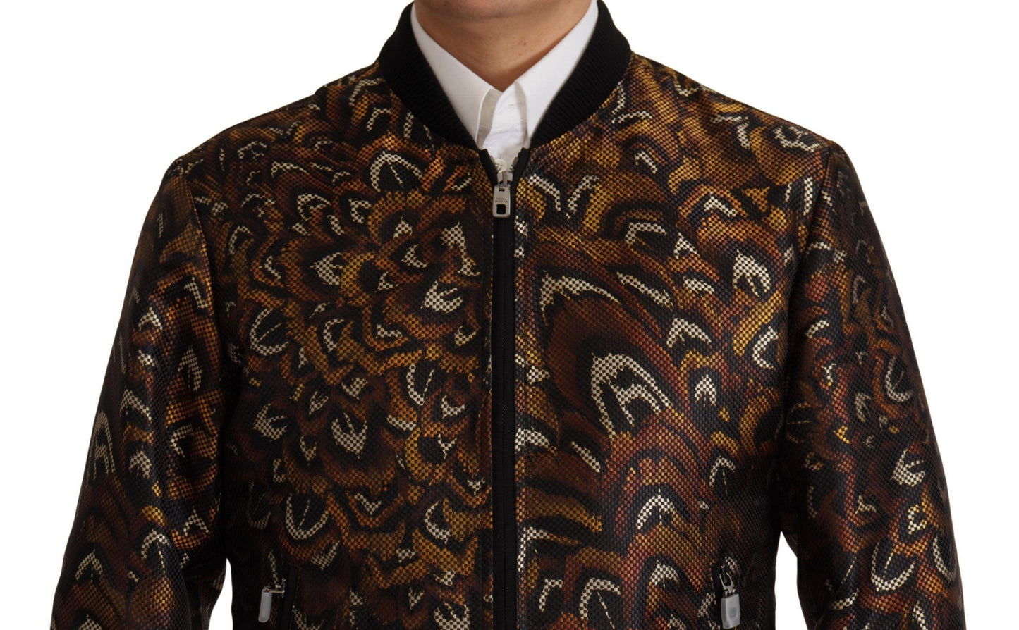 Dolce & Gabbana Elegant Brown Blouson Jacket - Arichezz.store