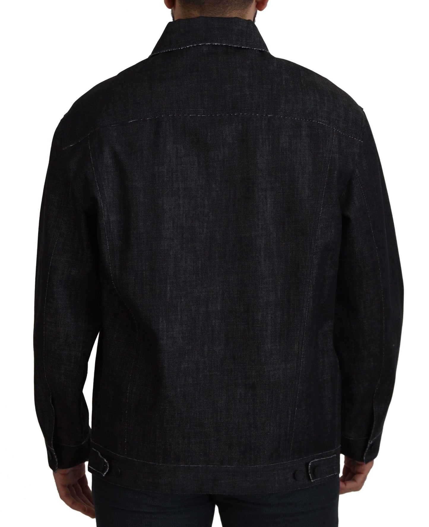 Dolce & Gabbana Elegant Black Denim Jacket - Arichezz.store