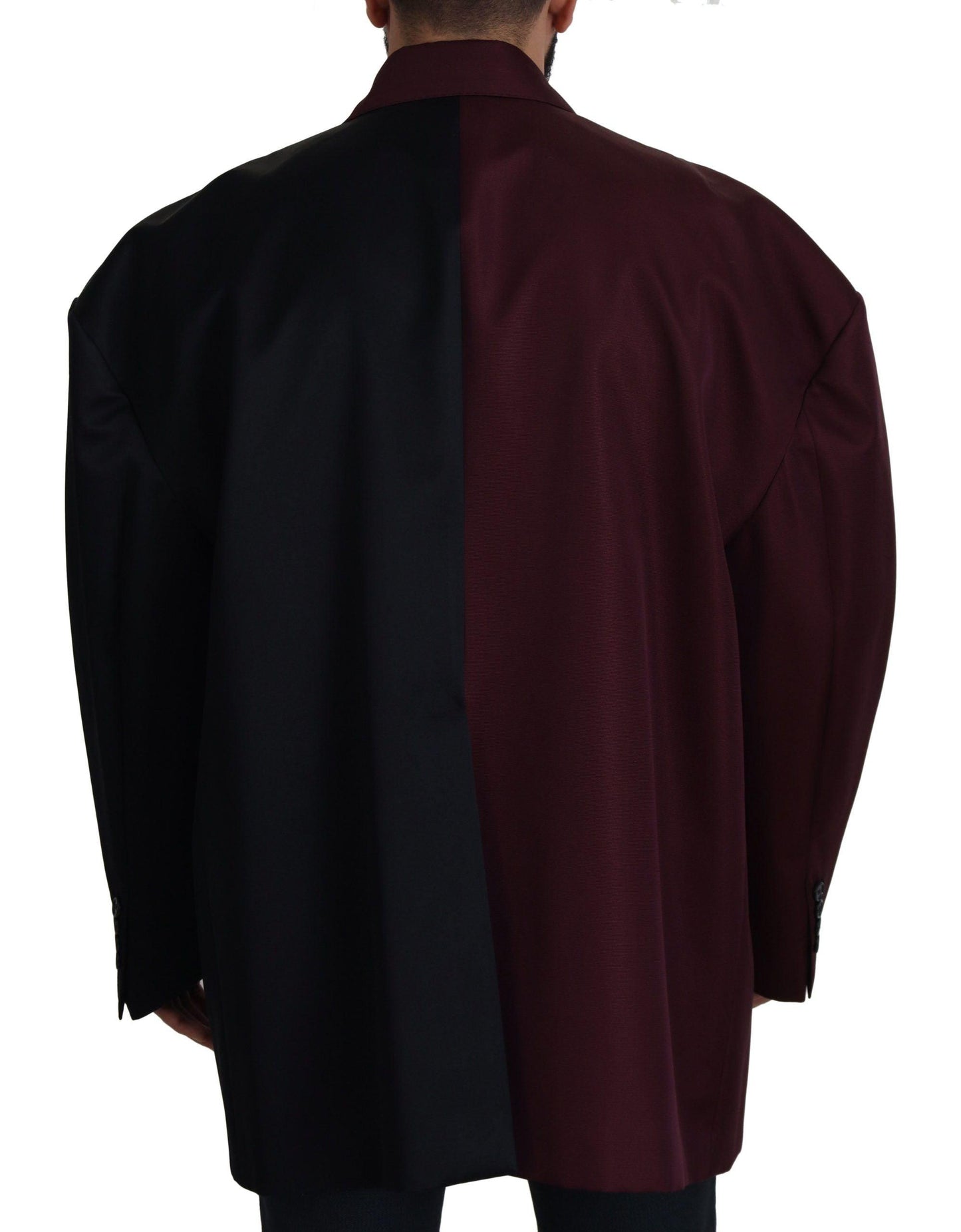 Dolce & Gabbana Elegant Bordeaux Double-Breasted Jacket - Arichezz.store