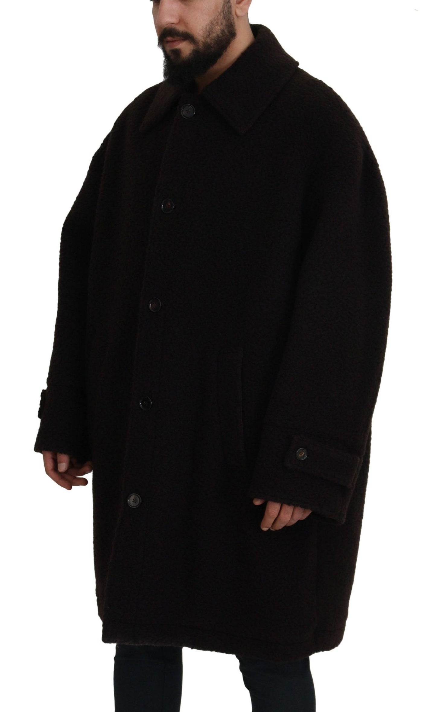 Dolce & Gabbana Elegant Black Alpaca Wool Blend Jacket - Arichezz.store