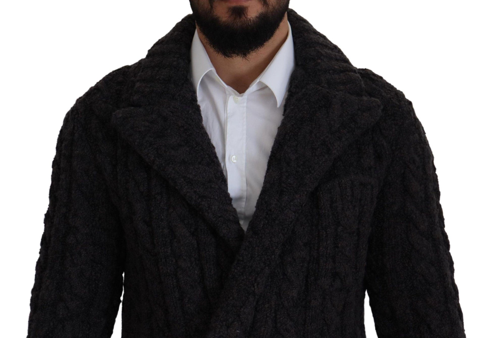 Dolce & Gabbana Elegant Double-Breasted Wool-Cashmere Coat - Arichezz.store