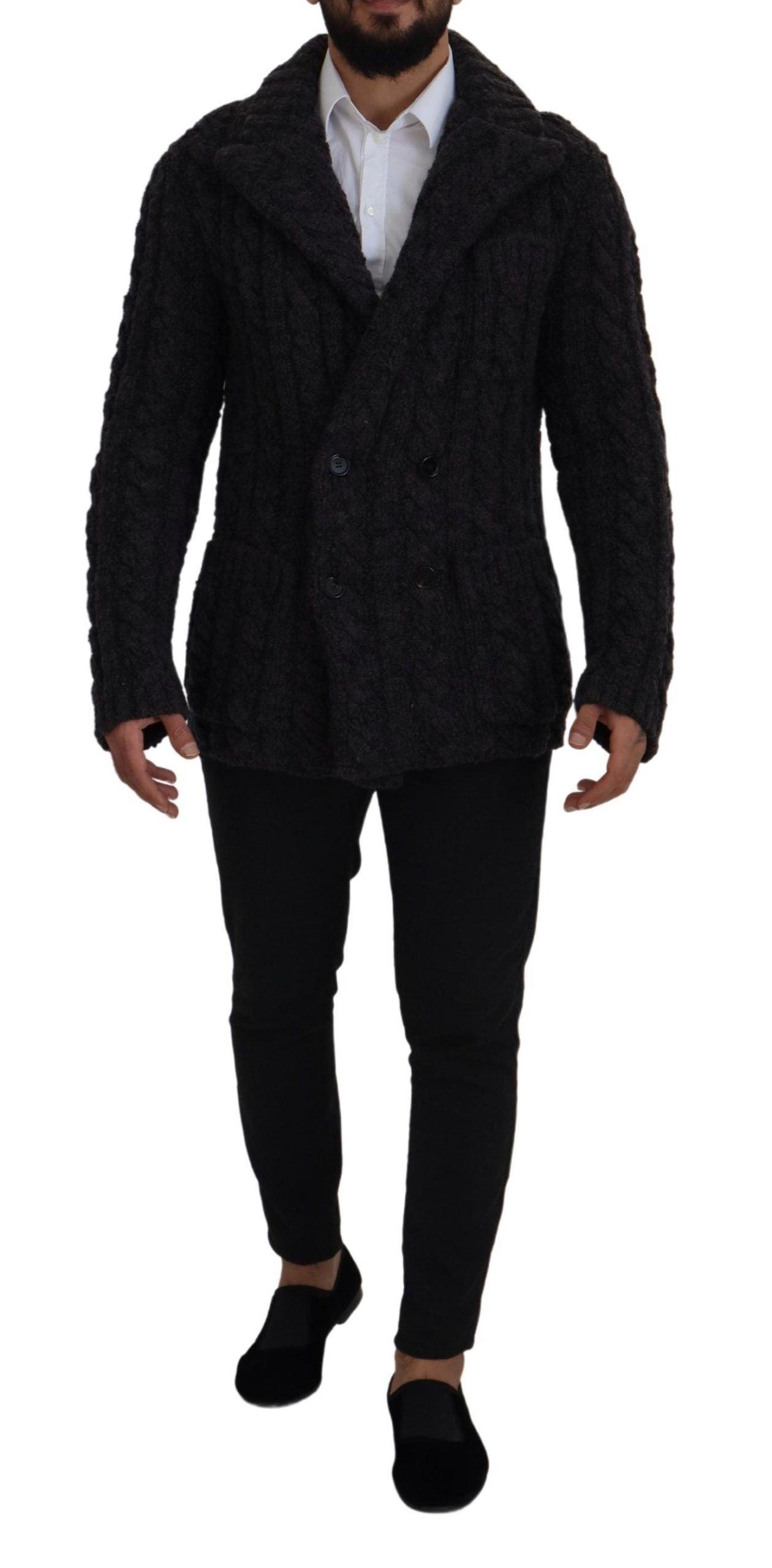 Dolce & Gabbana Elegant Double-Breasted Wool-Cashmere Coat - Arichezz.store