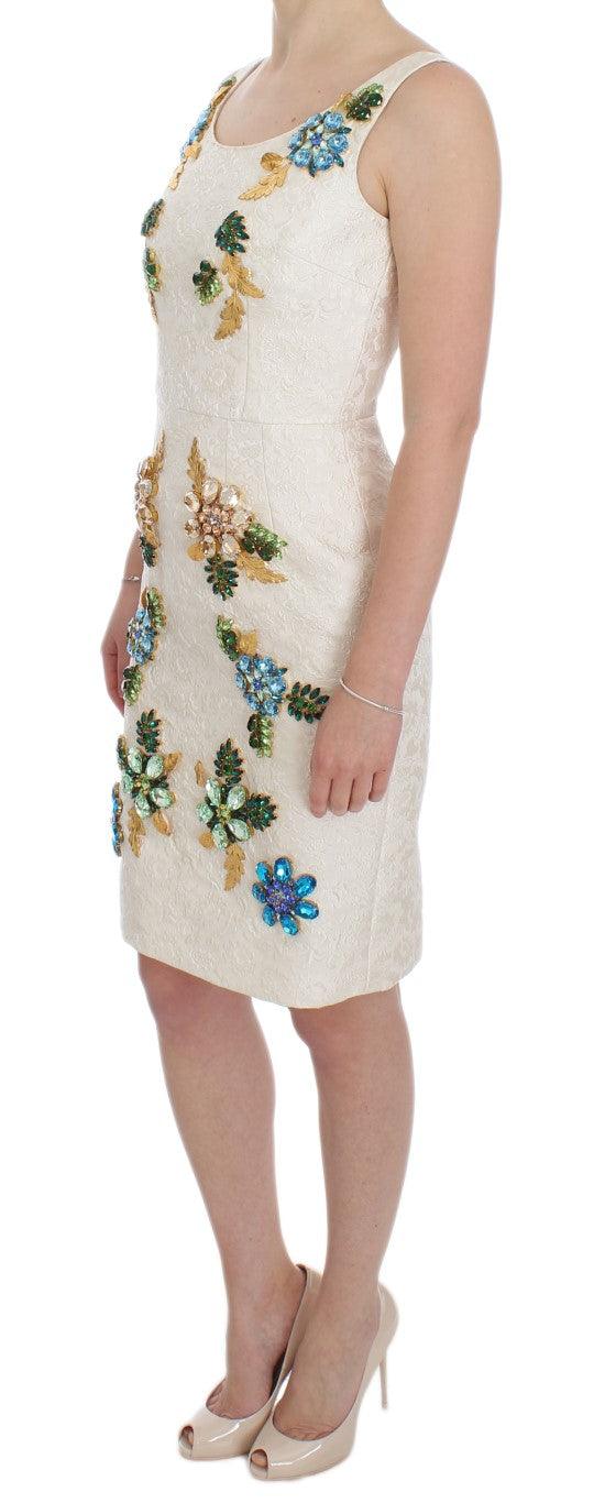 Dolce & Gabbana Elegant Floral Brocade Sheath Dress - Arichezz.store