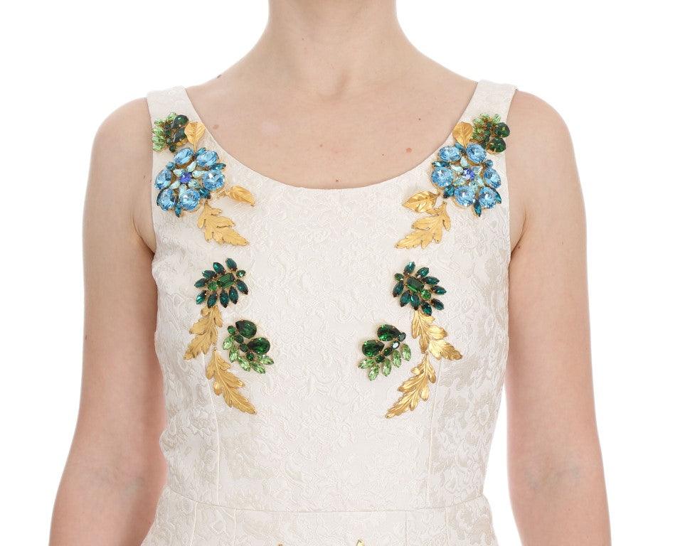 Dolce & Gabbana Elegant Floral Brocade Sheath Dress - Arichezz.store