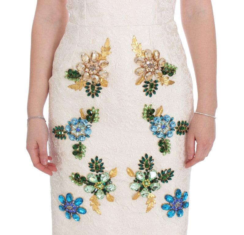 Dolce & Gabbana Elegant Floral Brocade Sheath Dress - Arichezz.store