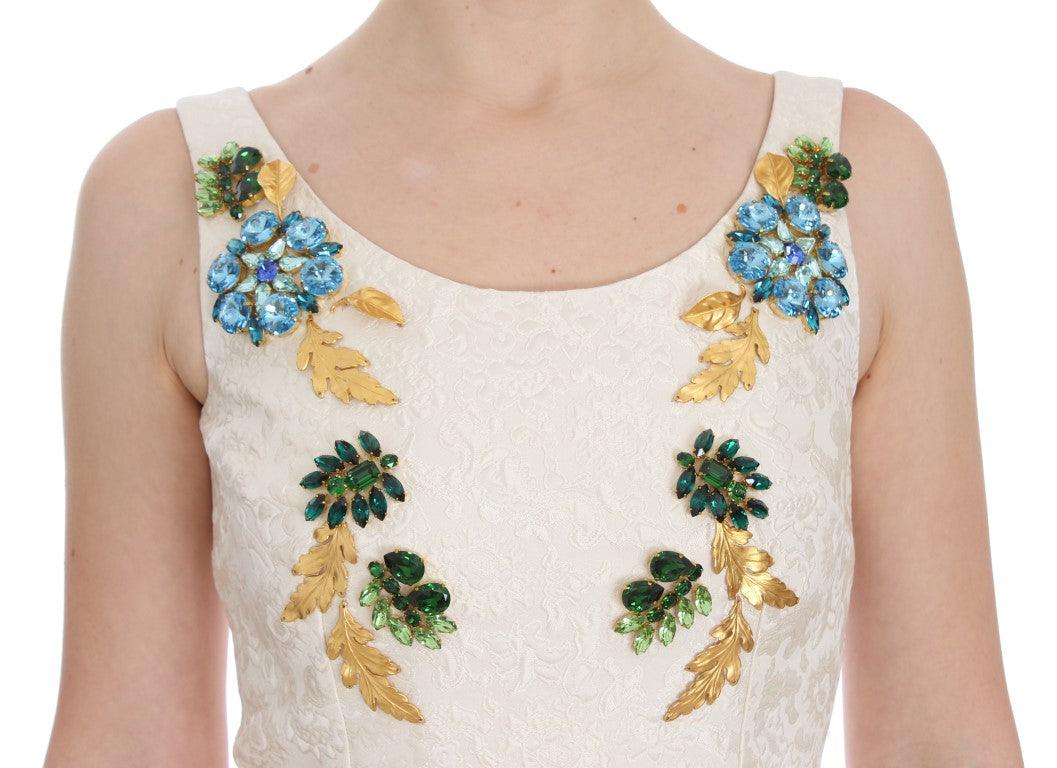 Dolce & Gabbana Elegant Floral Brocade Sheath Dress - Arichezz.store