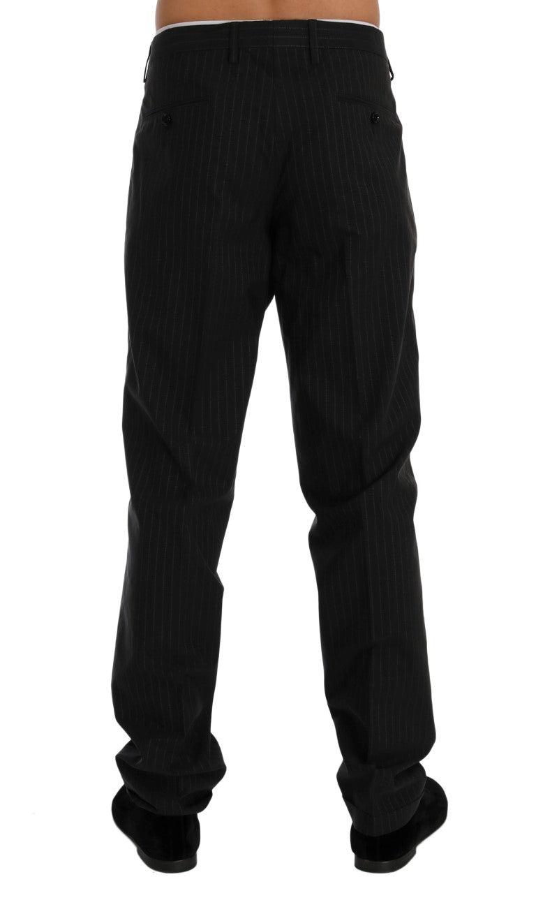 Dolce & Gabbana Elegant Striped Straight Fit Dress Trousers - Arichezz.store