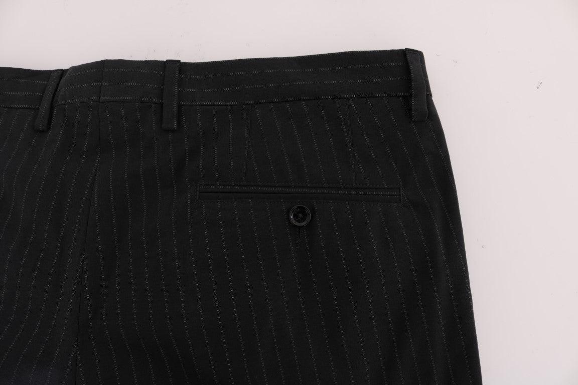 Dolce & Gabbana Elegant Striped Straight Fit Dress Trousers - Arichezz.store