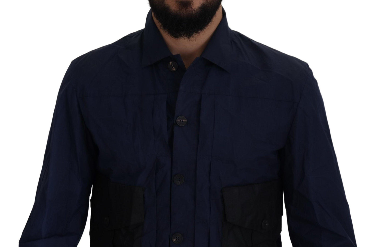 Dsquared² Svelte Dark Blue Cotton Shirt - Arichezz.store