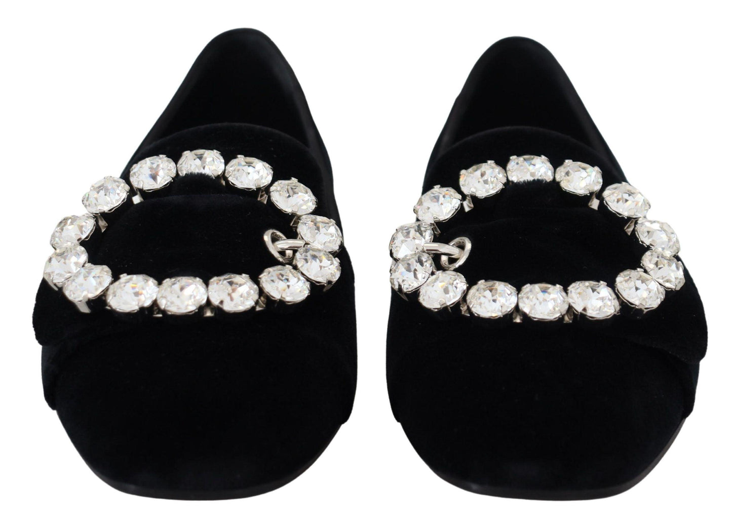 Dolce & Gabbana Chic Velvet Crystal-Embellished Loafers - Arichezz.store