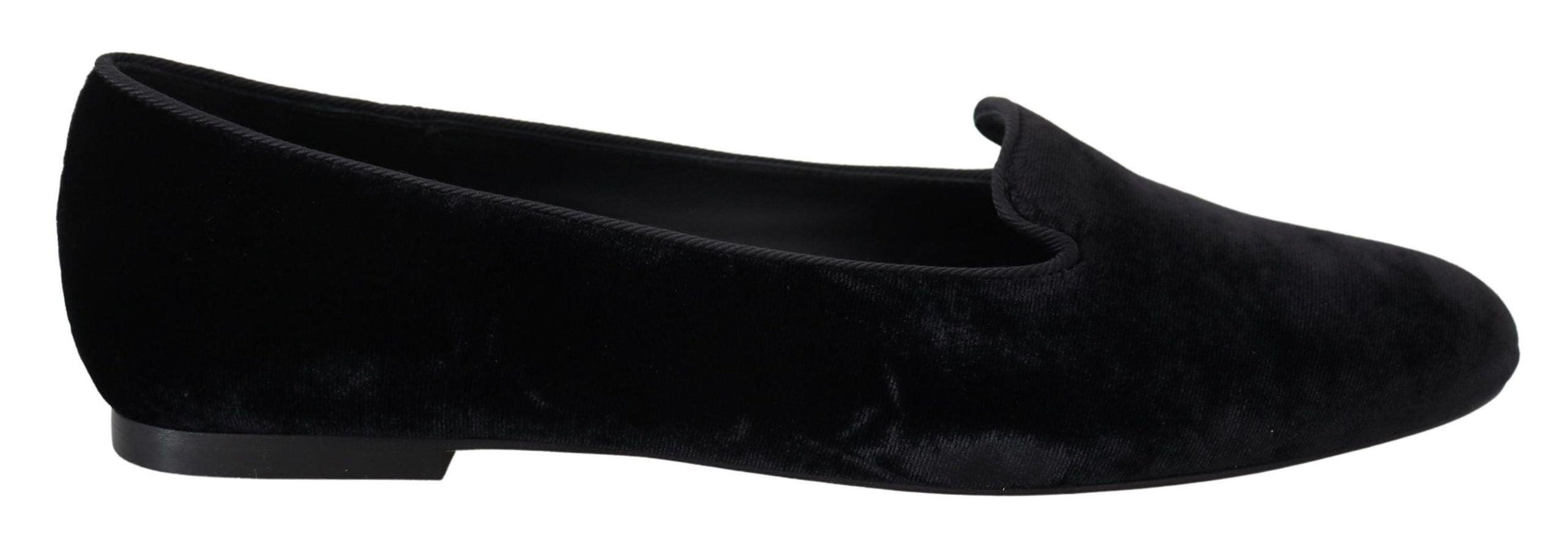 Dolce & Gabbana Elegant Black Silk-Blend Loafers - Arichezz.store