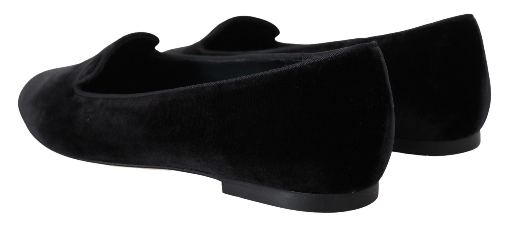 Dolce & Gabbana Elegant Black Silk-Blend Loafers - Arichezz.store