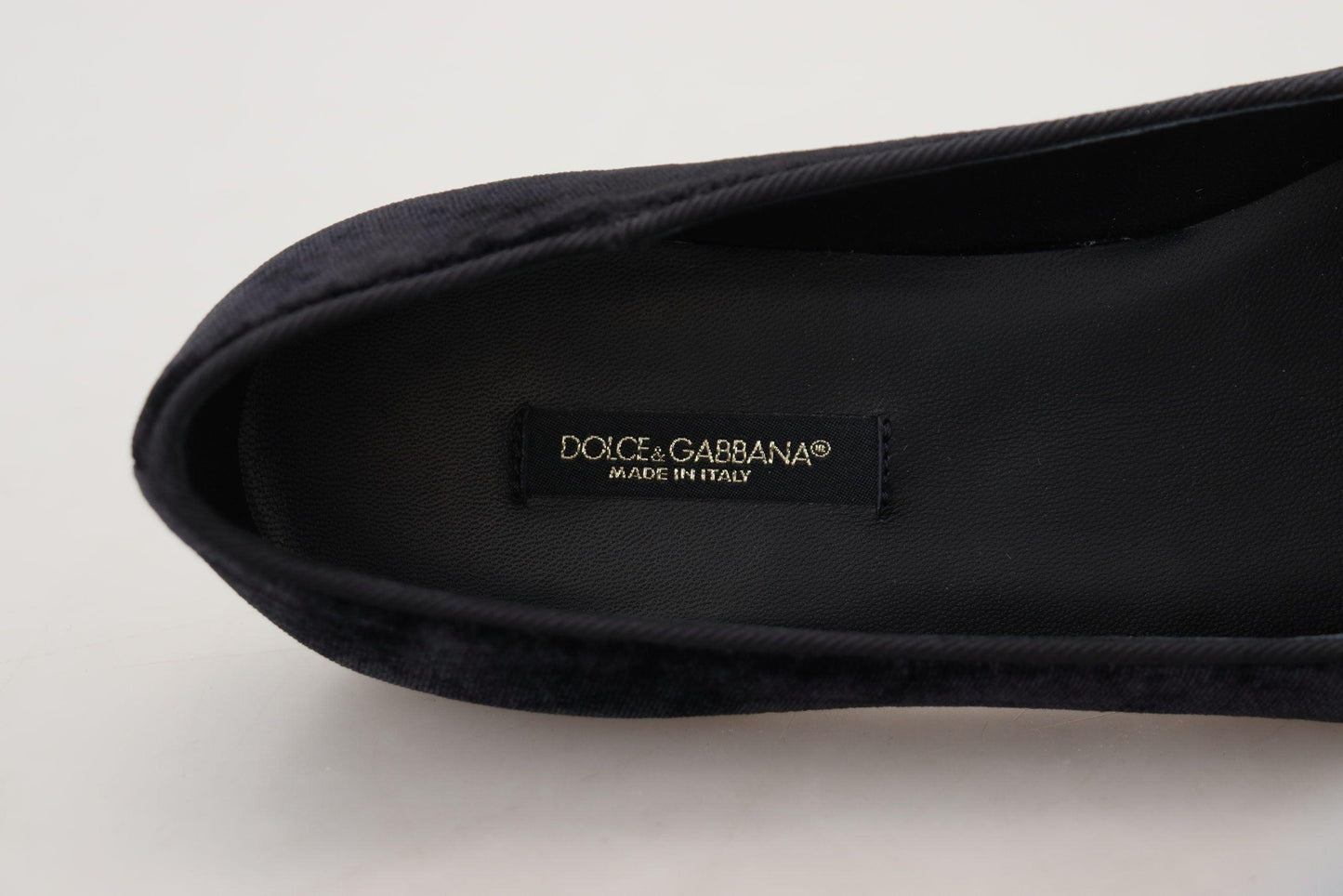 Dolce & Gabbana Elegant Black Silk-Blend Loafers - Arichezz.store