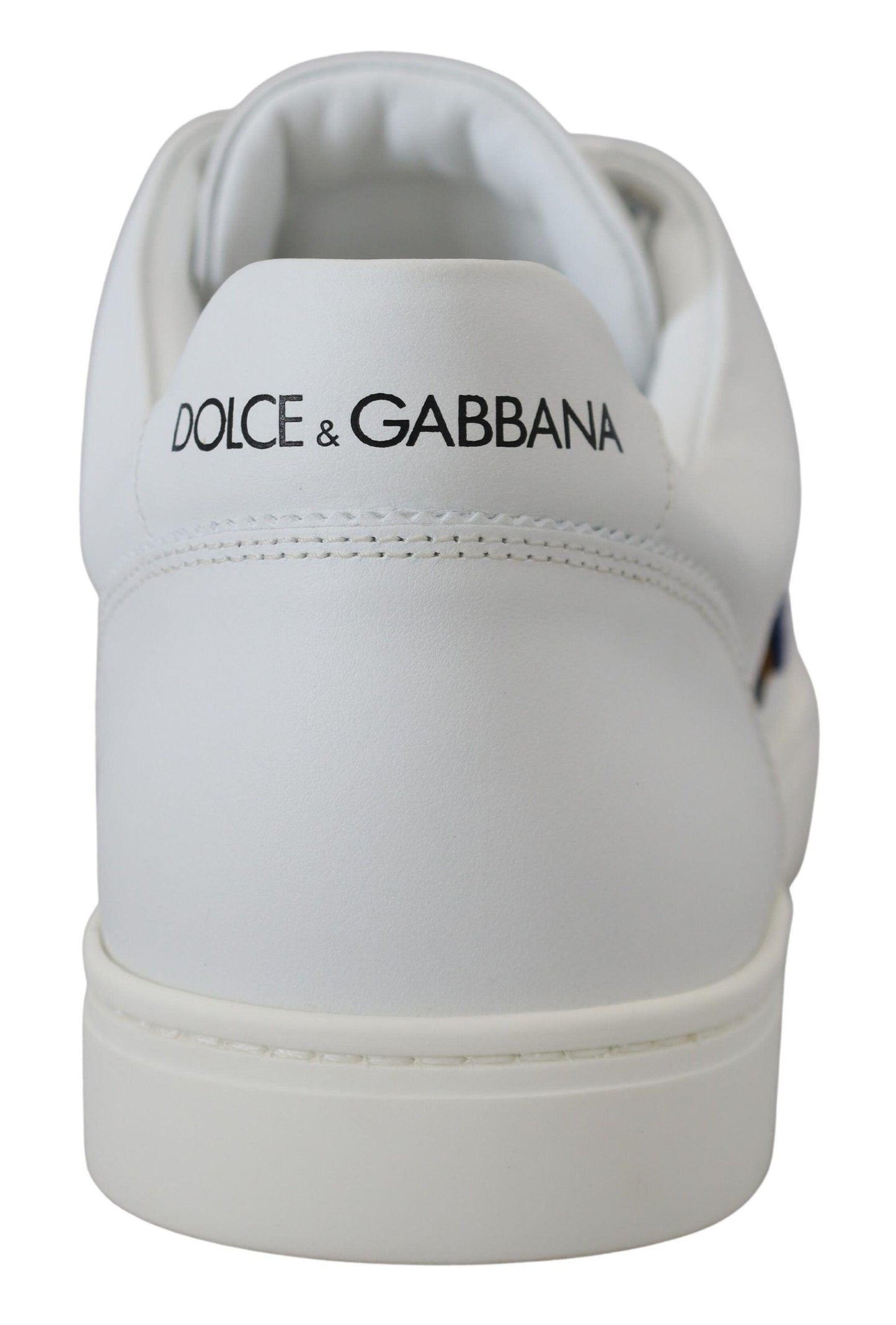 Dolce & Gabbana Elegant White Leather Men's Sneakers - Arichezz.store